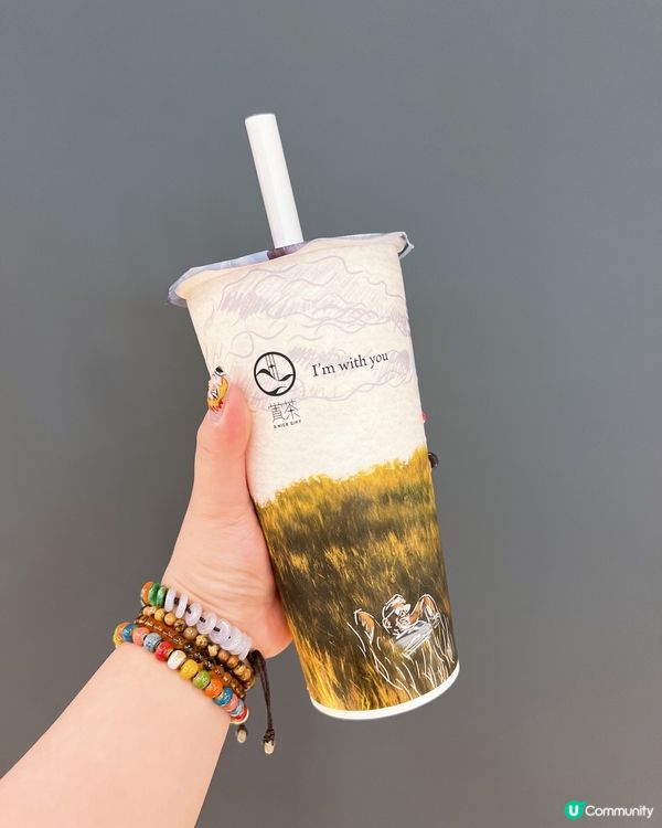 粉粿珍珠配奶綠好好飲🤤