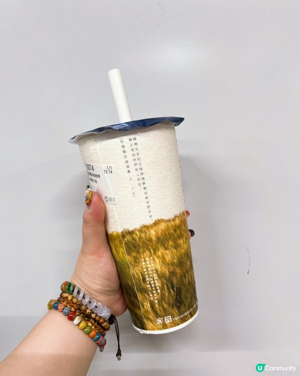 粉粿珍珠配奶綠好好飲🤤