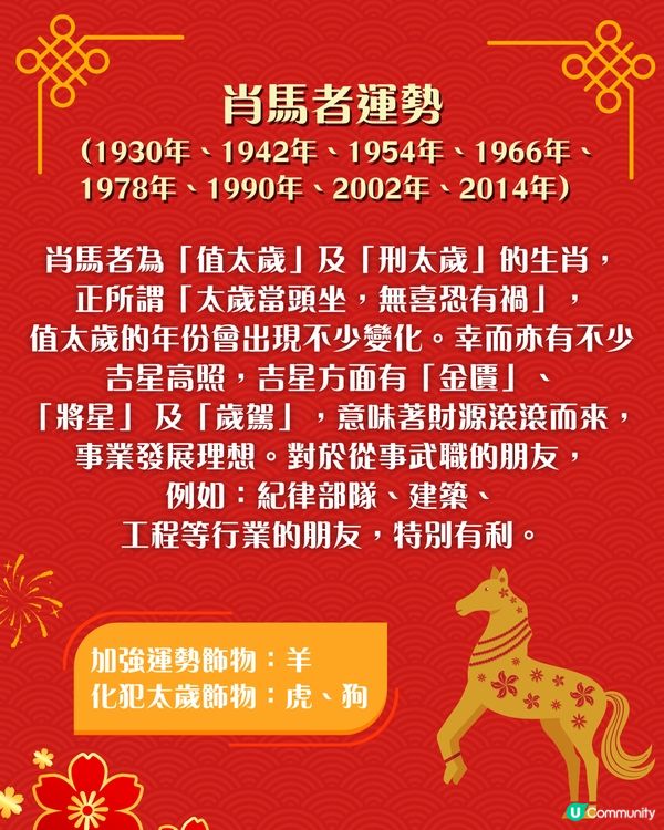 2026馬年運程｜12生肖運勢全面睇🐴邊幾個生肖犯太歲⁉️附改善運勢飾物推介🌟