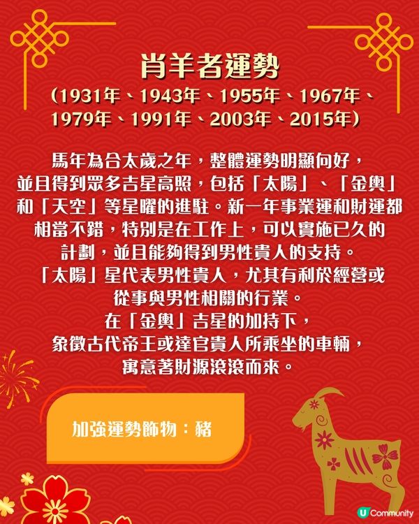 2026馬年運程｜12生肖運勢全面睇🐴邊幾個生肖犯太歲⁉️附改善運勢飾物推介🌟