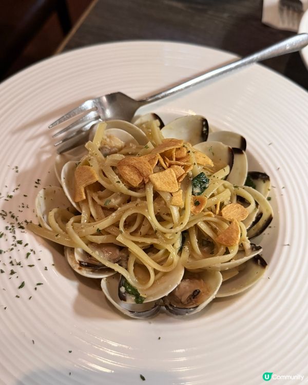 煙三文魚鮑魚意粉😋！尖咀二人餐！