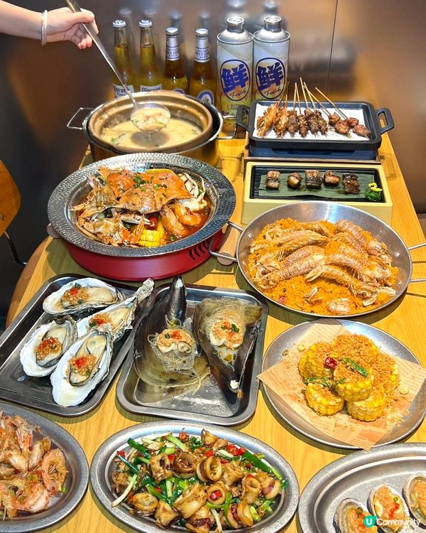 深圳必吃平價鮮活海鮮燒烤——李小太❗️羅湖雙店齊開