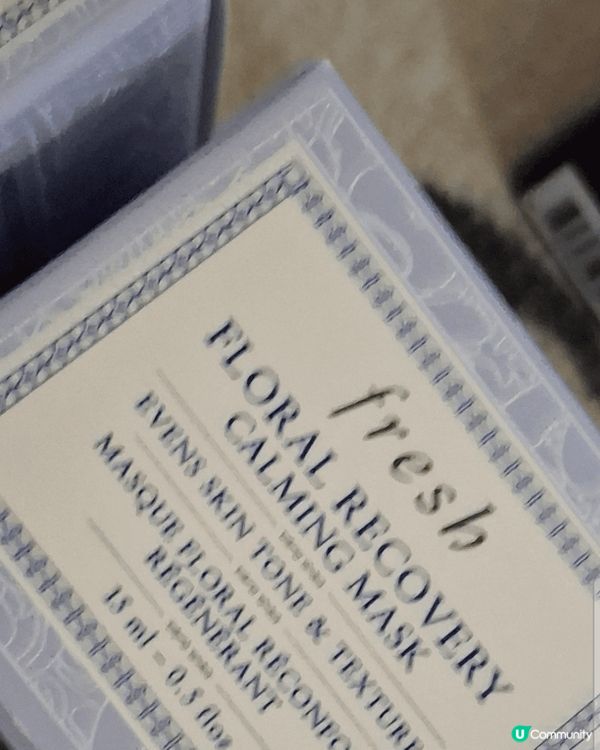 我推介Fresh品牌的深層玫瑰保濕爽膚水和舒緩面膜！  因為...