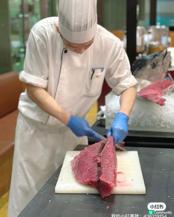 一邊睇鮮劏吞拿魚🐟一邊食?! 東薈城秋宴😋