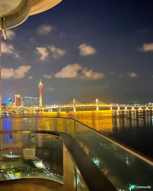 珠海景觀酒店王者 ｜ 露台直擊澳門旅遊塔！🌃