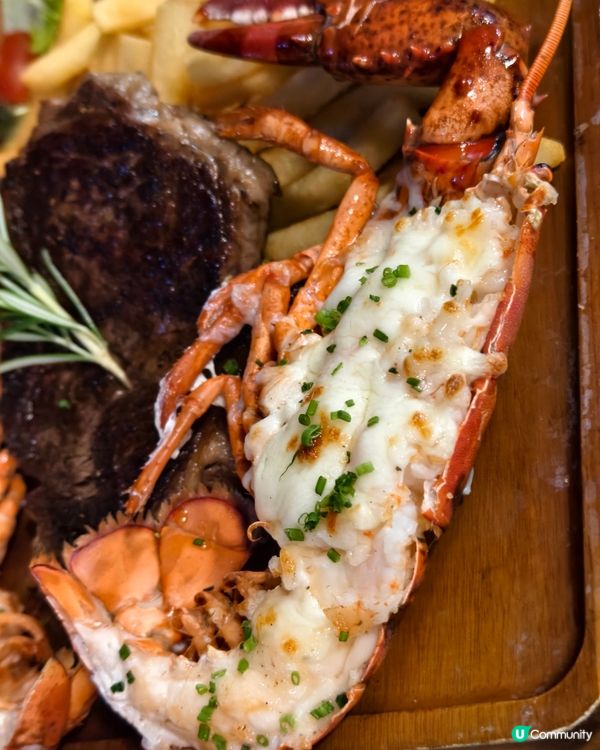 鮮美龍蝦牛扒大滿足