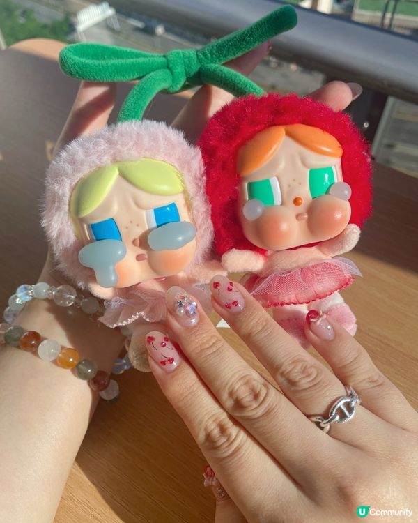 車厘子美甲💅🏻陪我一個半月！再見👋🏻！