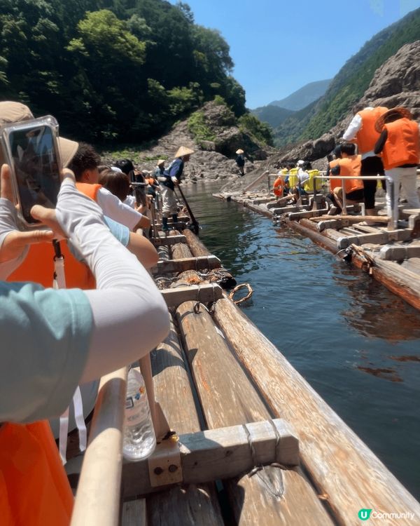大家可以去熊野縣感受木筏漂流嘅刺激和力量感