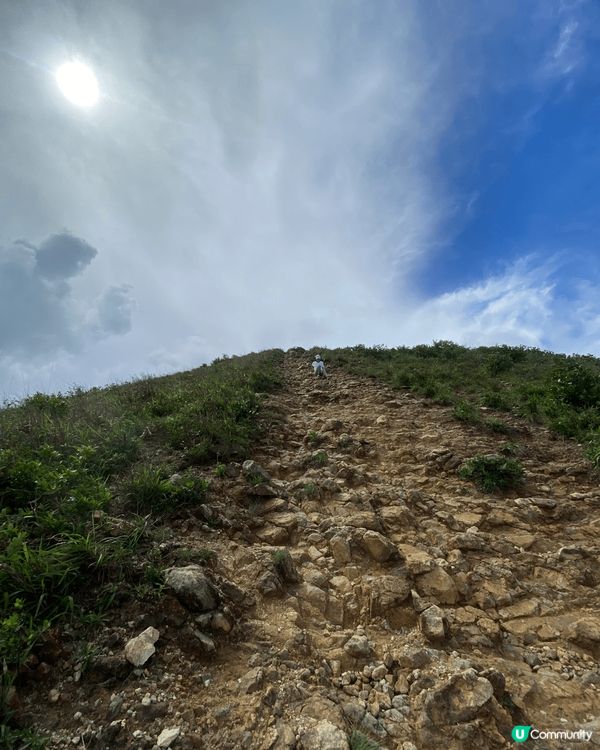 王桂山行山，有難度但風景優美