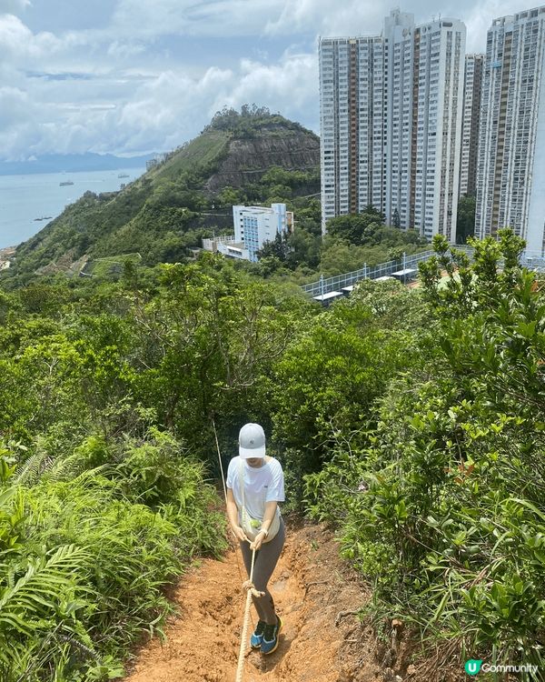 王桂山行山，有難度但風景優美