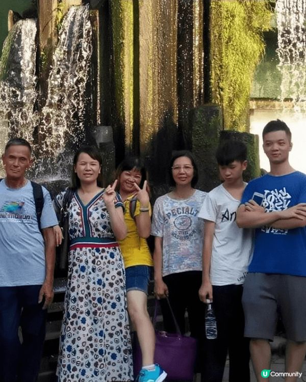 以上係我和朋友一齊到旅行的照片，係香港嘅志蓮淨苑公園,裏面山...