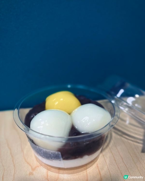 中秋月見版賞月🌕！鮮忌廉紅豆白玉丸子杯😋！