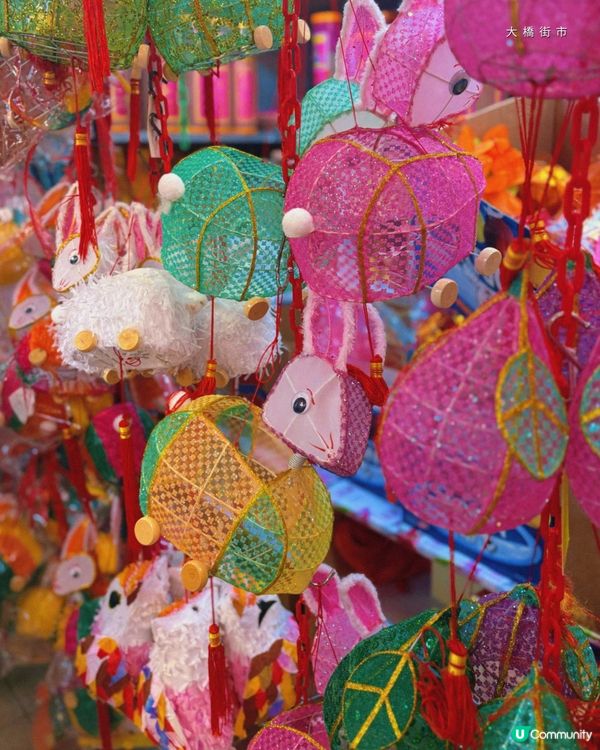 元朗濃厚節日氣氛大橋街市燈籠街