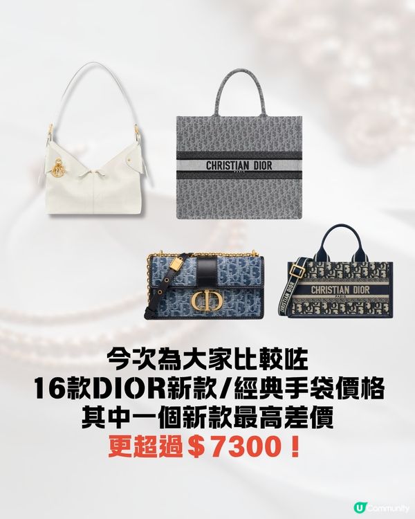 日本買DIOR超抵😍即睇16款手袋日圓匯率價格比較✨新款都平超過$7300⁉️