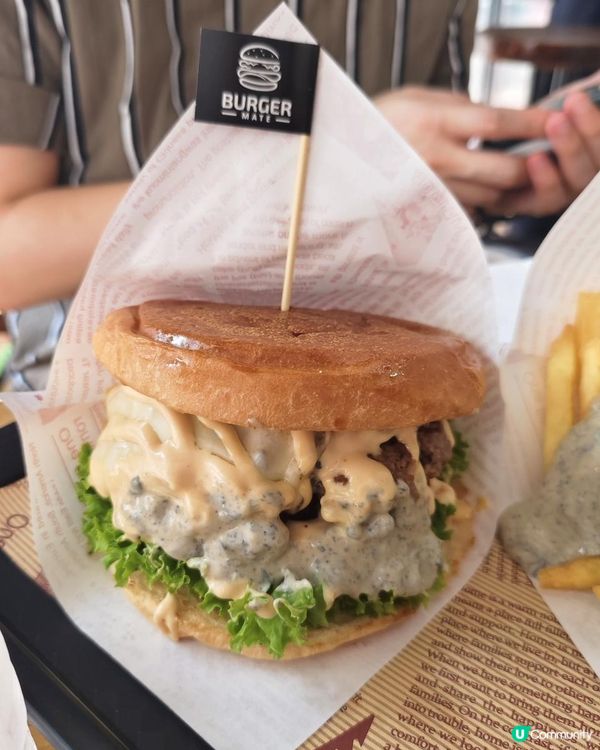 【 限量巨大化手打美式漢堡 の Burger Mate 】