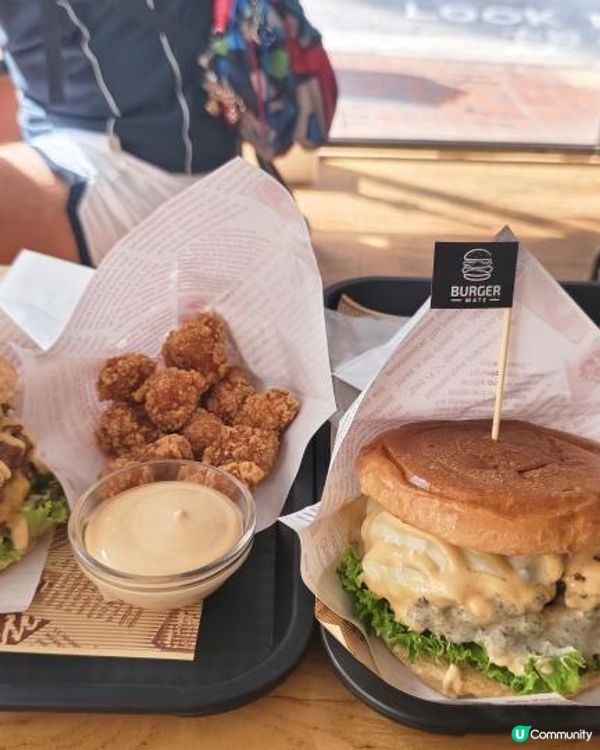 【 限量巨大化手打美式漢堡 の Burger Mate 】