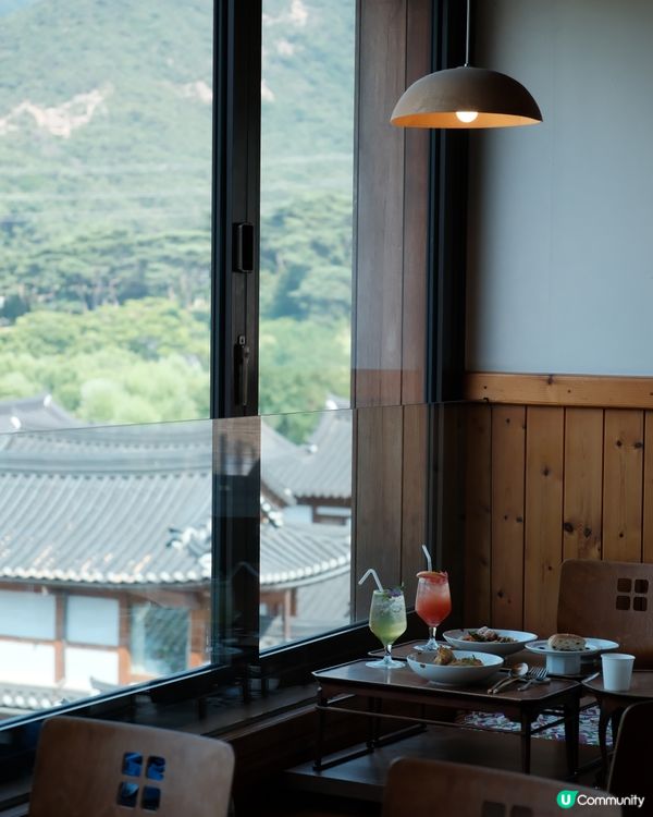 首爾混合新舊韓式眺望恩平韓屋村特色cafe