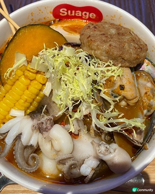 朗豪坊咖哩湯拉麵🍜！估唔到咁正🤤！