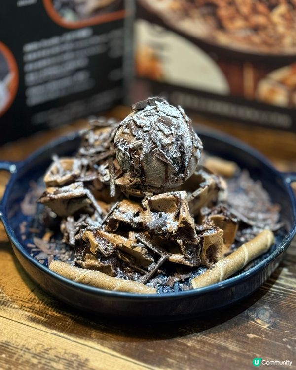 新蒲崗美食探店🤤叄重朱古力麻糬窩夫超正😋