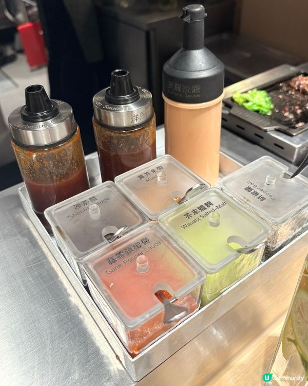 和牛漢堡排份量足料！