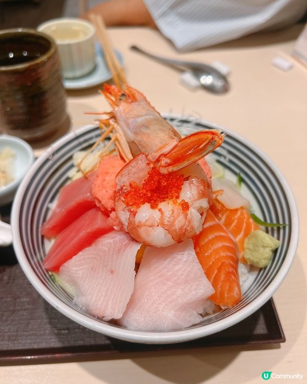 東涌爆鮮海鮮丼！つじ半抹茶奶凍半字彩蛋🍵