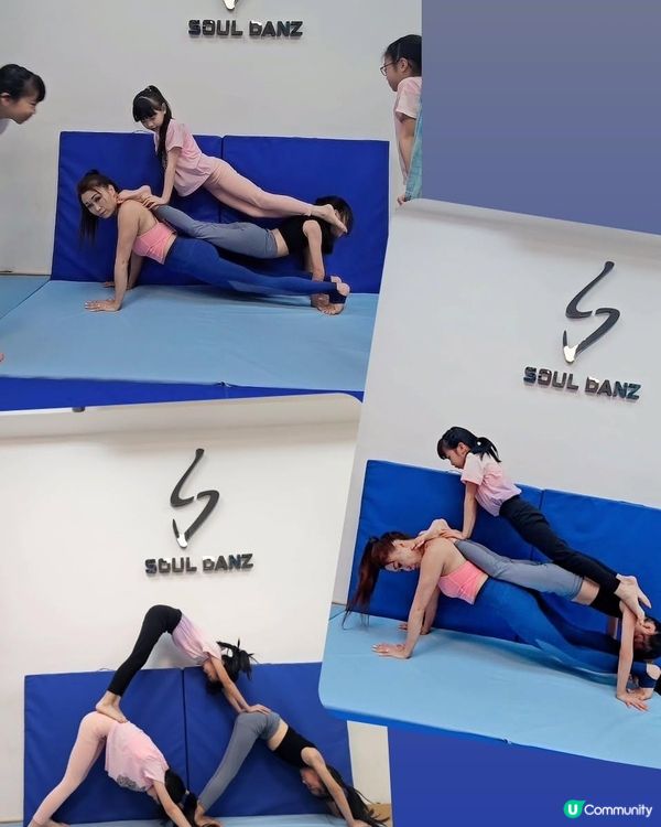 1.  囡囡空中瑜伽勁過你！🤩 升Level啦！🤸‍♀️