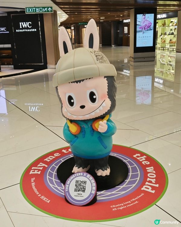 7米高LABUBU現身香港機場，附上多個打卡位 😍 