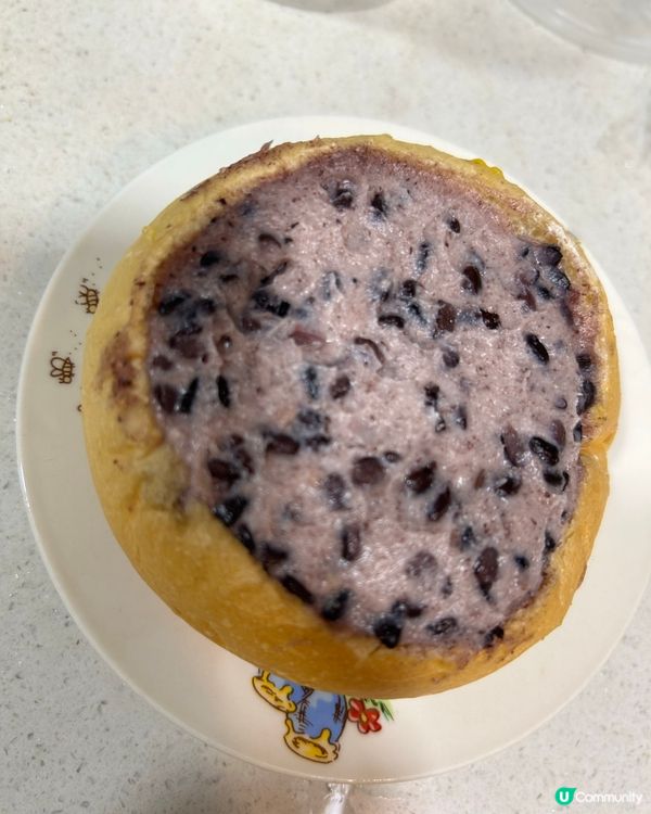 令人回味❣️紫米麻糬布甸包🥯