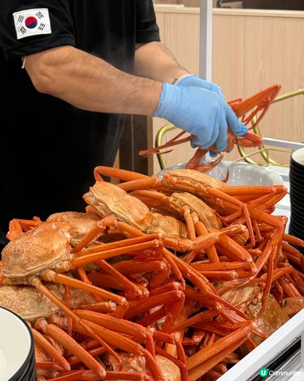 特色韓國自助餐，醬油蟹任食