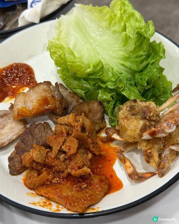 特色韓國自助餐，醬油蟹任食