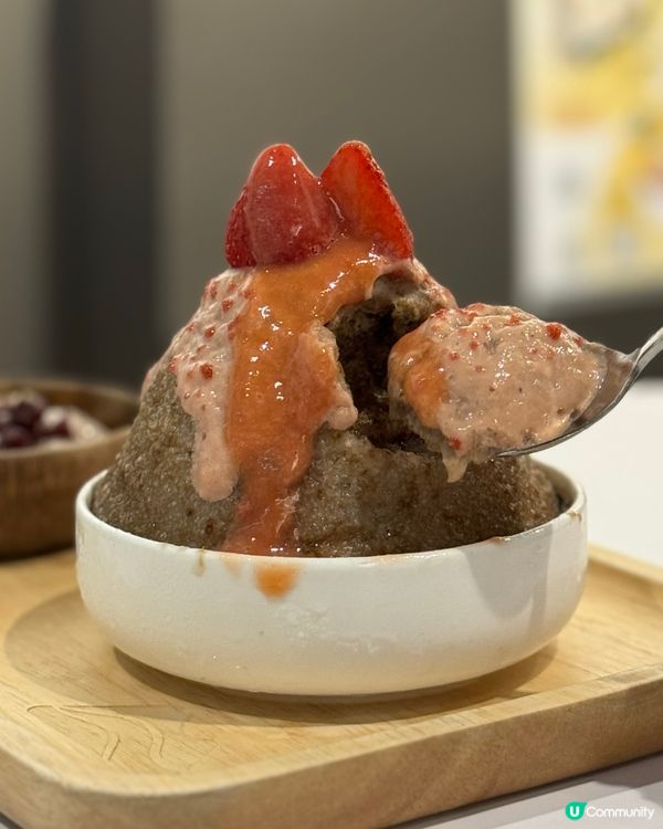 八時神仙草新品🍧🍓 草莓紅心芭樂奶蓋雪花盛盤超正😋