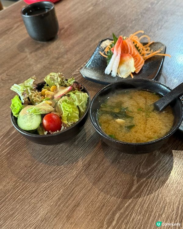 戀灣仔午餐🤤！日式定食+刺身+串燒！😋