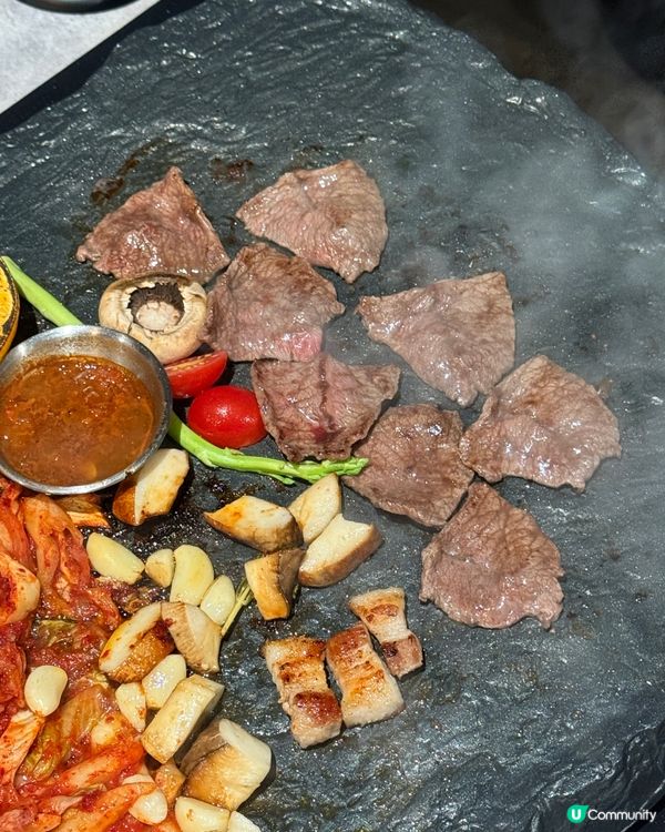 中環韓燒🤤濟州黑毛豬石板烤肉！全程唔洗動手！😋