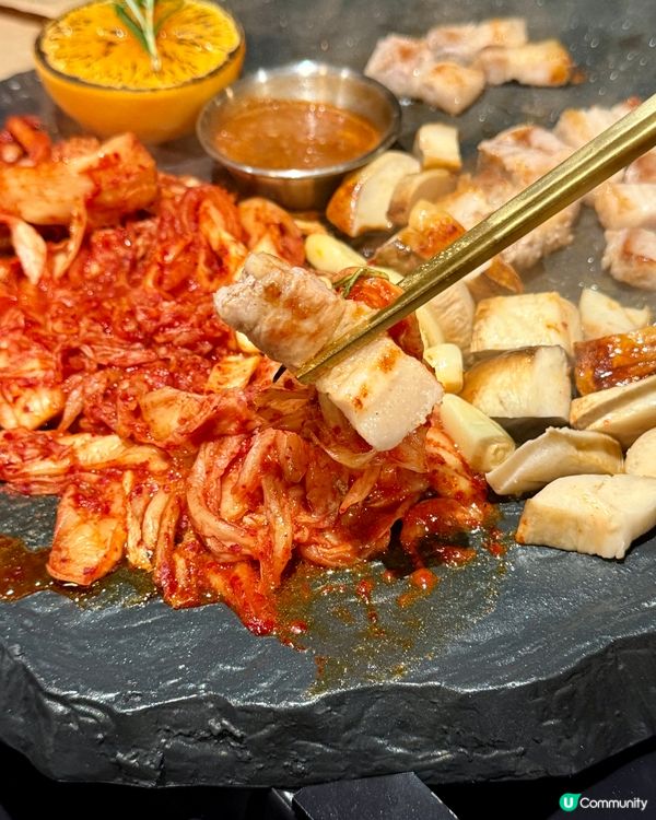 中環韓燒🤤濟州黑毛豬石板烤肉！全程唔洗動手！😋