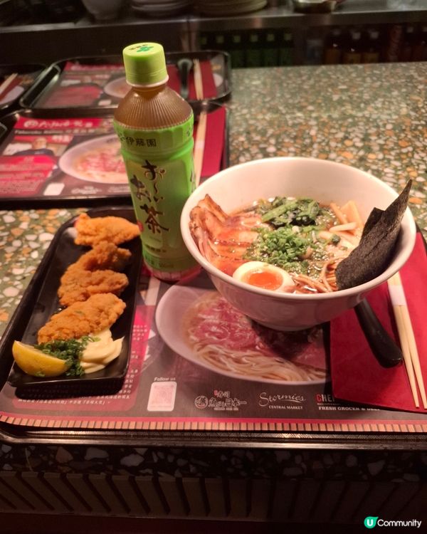 煮干拉麵🍜和牛拉麵🥩！中環街市美食推介😋！