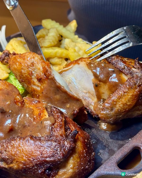 隱世鐵板餐！原隻春雞抵食到喊