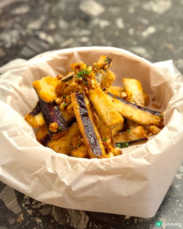 尖沙咀高質西餐酒吧  炸茄子條非常出色