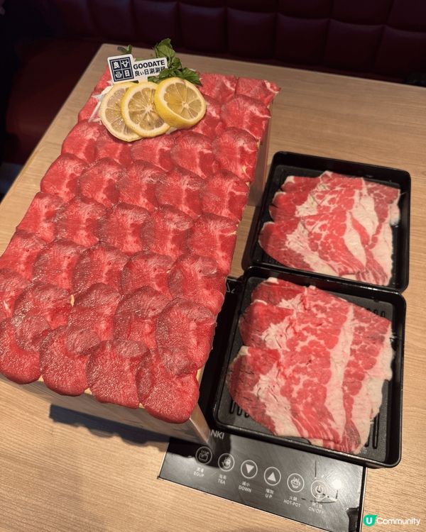 燒牛舌就食得多，火鍋牛舌都係第一次見，就同屋企人一齊去試吓😆...