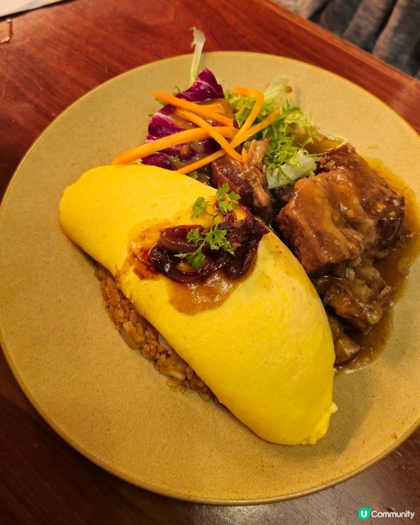 尖咀喫茶打卡📸！昭和風蛋包飯😋！