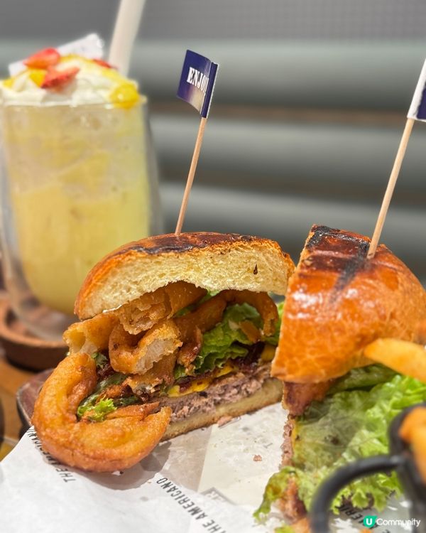 限定豆腐花奶昔🥭😋 漢堡包YUM!