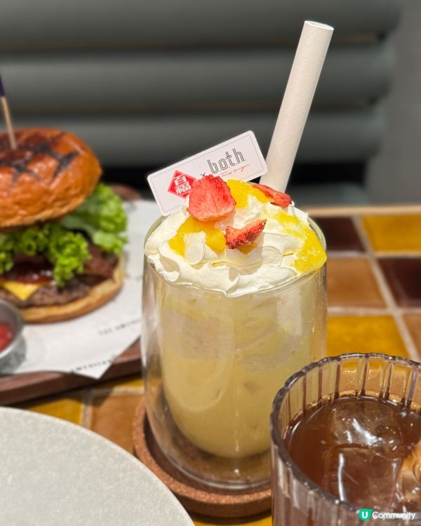 限定豆腐花奶昔🥭😋 漢堡包YUM!