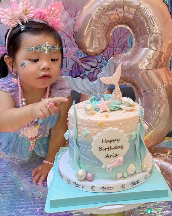 🎂美人魚蛋糕超靚！🧜‍♀️🌈