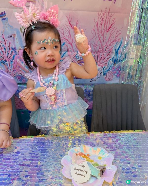 🎂美人魚蛋糕超靚！🧜‍♀️🌈