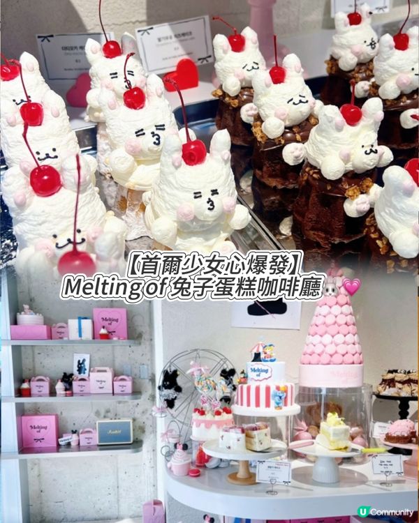【首爾少女心爆發】Melting of 兔子蛋糕咖啡廳🐰