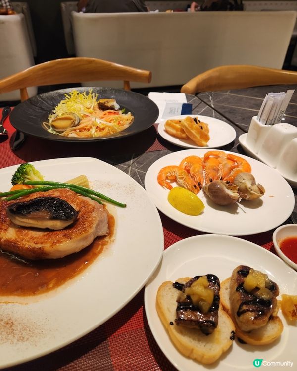 荃灣悅品半自助餐！豬鞍鮑魚任你揀😋！