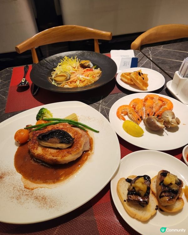 荃灣悅品半自助餐！豬鞍鮑魚任你揀😋！