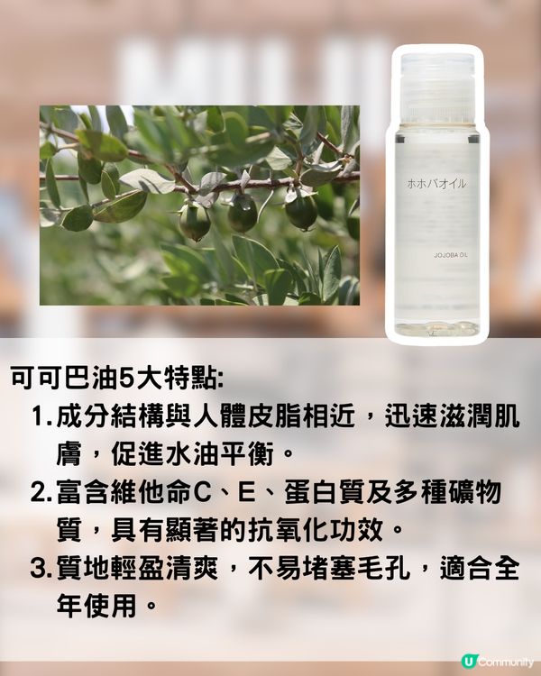  MUJI最強護膚油？5大特點！日本女生推介！清走黑頭粉刺最有感！