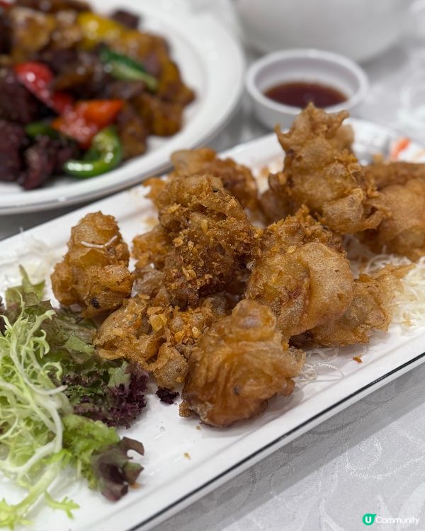 大排檔的鑊氣😍酒樓的舒服環境😝正過椒鹽鮮魷