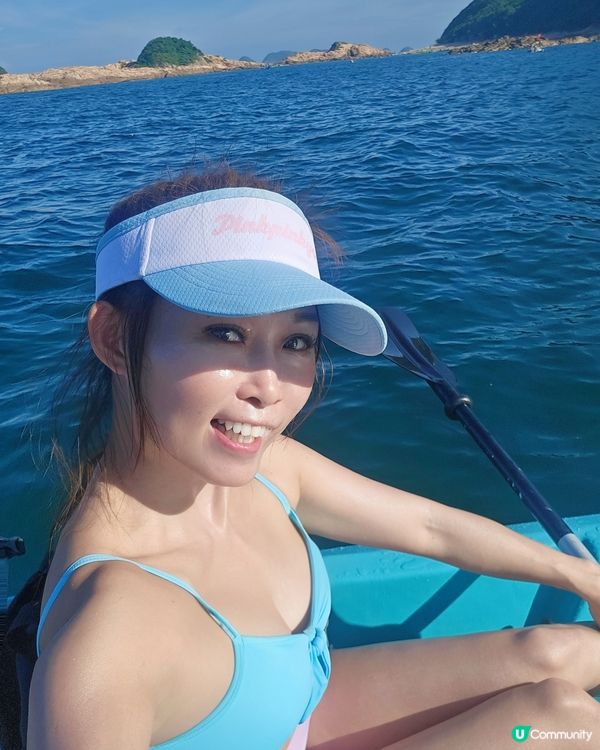 第一次玩獨木舟🛶！綠蛋島打卡📸！