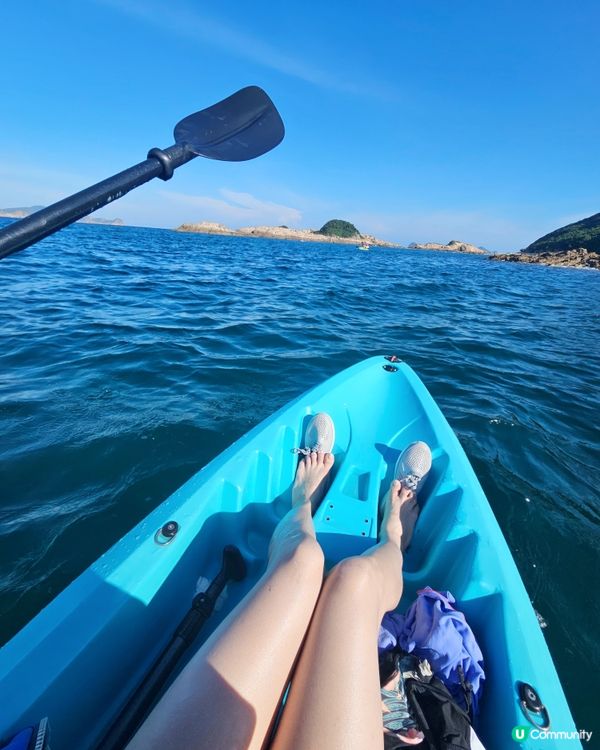 第一次玩獨木舟🛶！綠蛋島打卡📸！